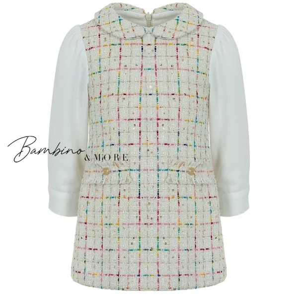 white christmas dresses Girls: The Sady Cream Tweed Dress – Shop the Mint main image 1