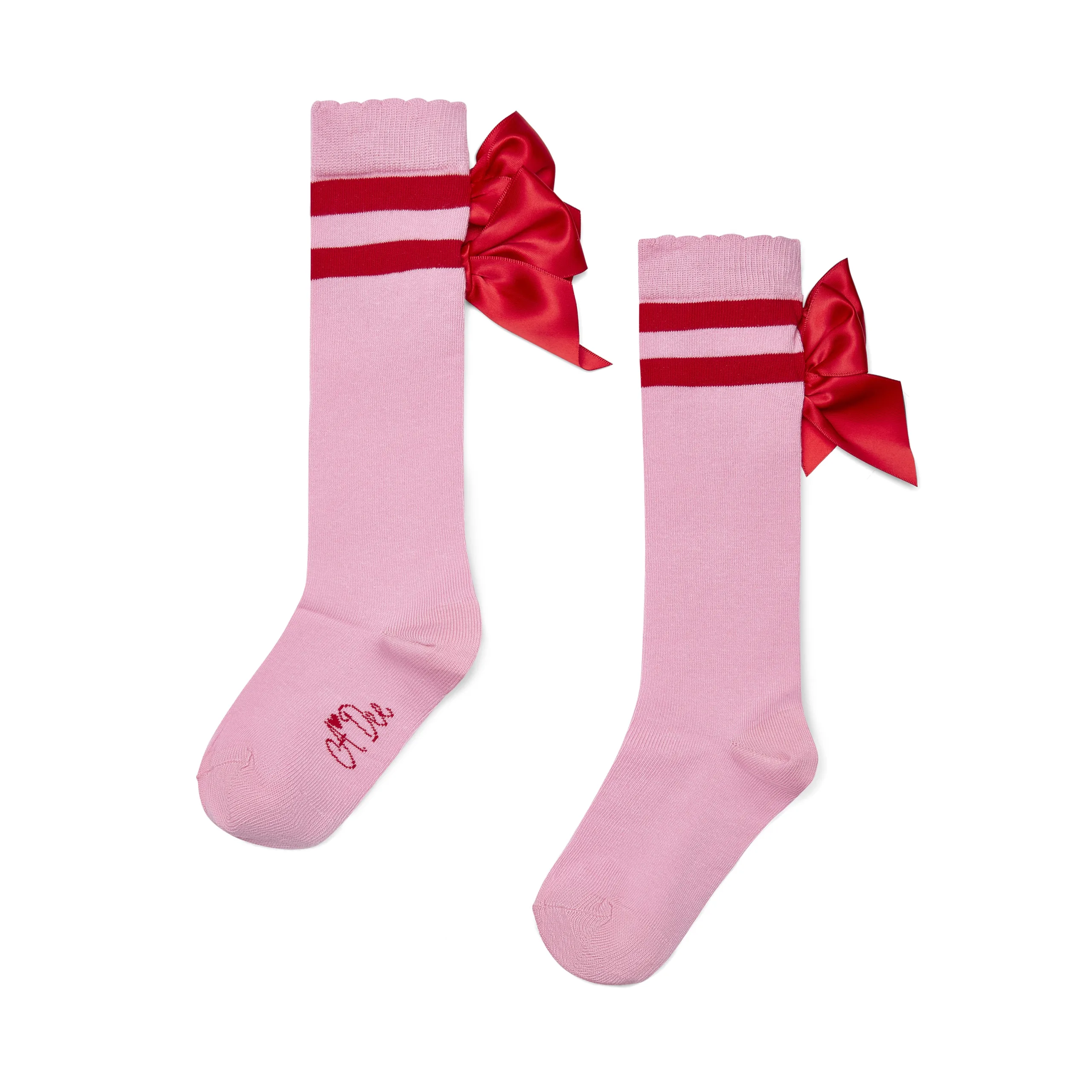 A Dee Girls Lucy Pink Knee High Socks
