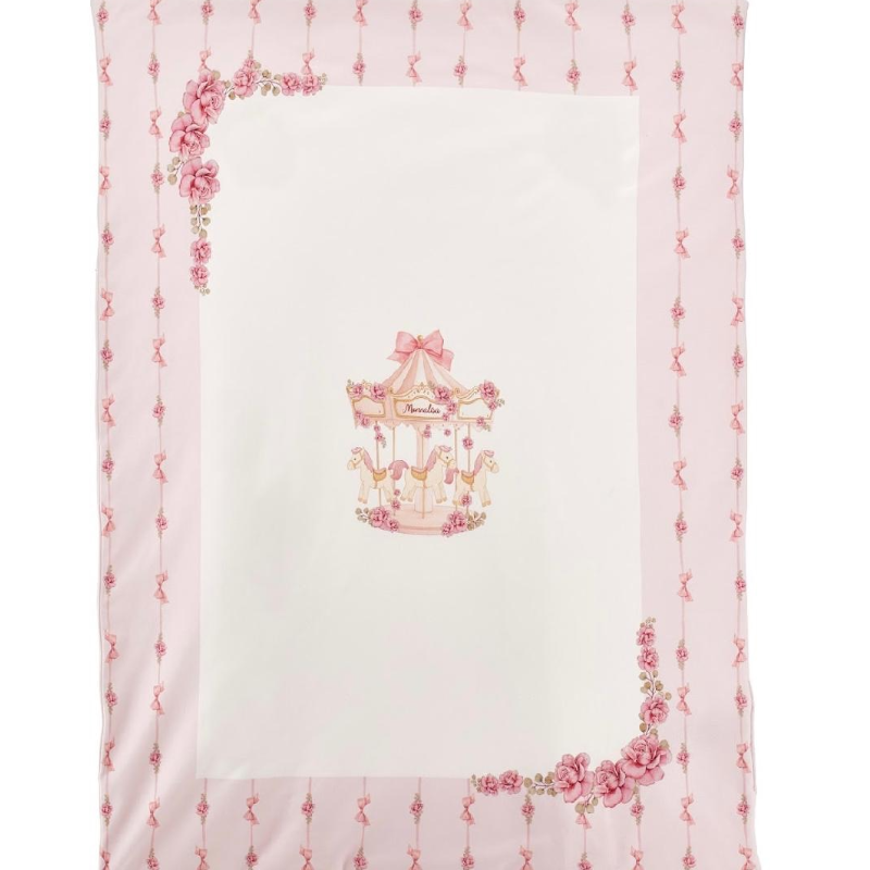 monnalisa baby girls carousel blanket