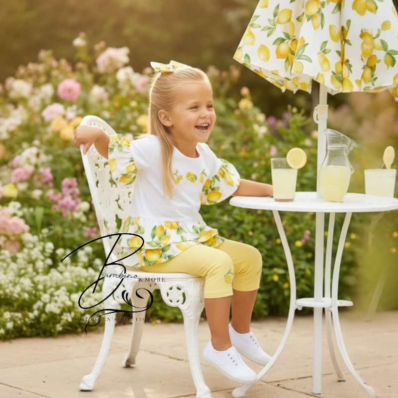 Deolinda Girls Sorrento Cropped Legging Set - Image 3