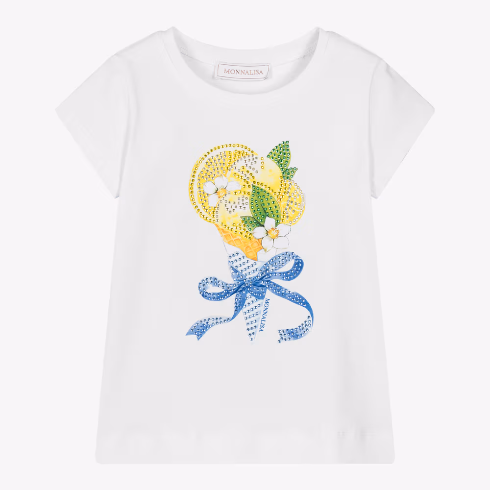 monnalisa girls lemons t-shirt