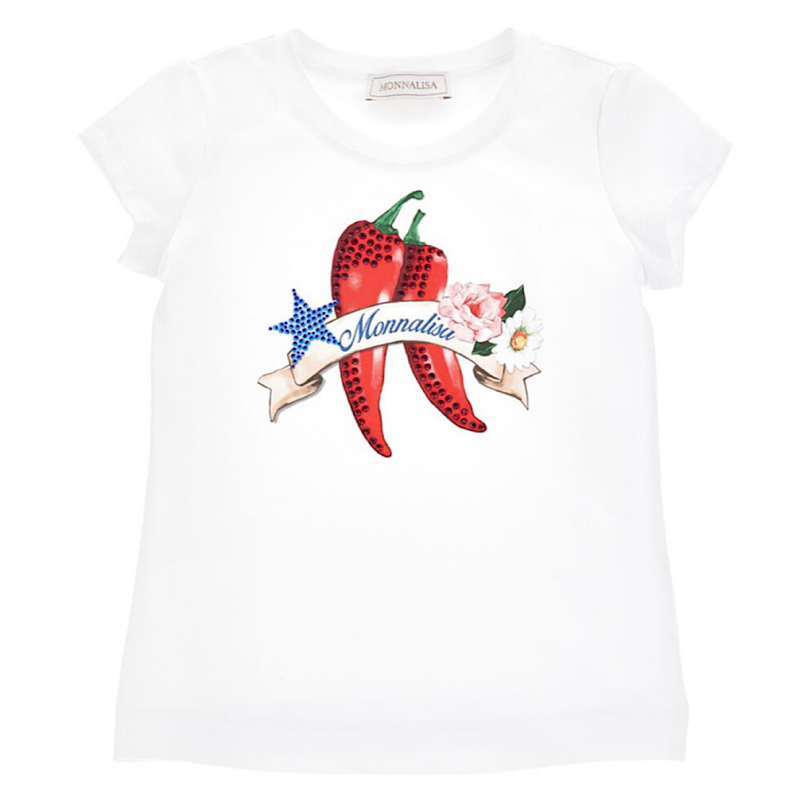 monnalisa girls chillies t-shirt